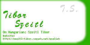 tibor szeitl business card